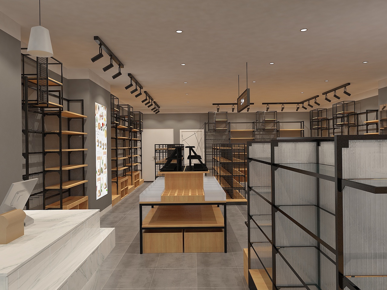 饰品店货架图、、精品店货架，名创货架，新款货架