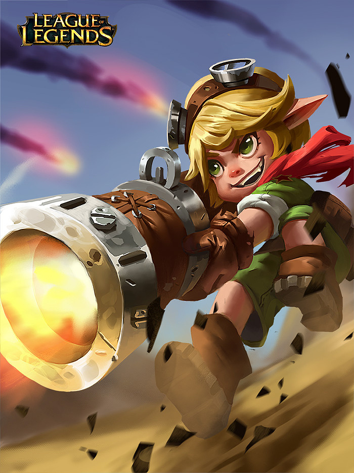 英雄联盟-崔丝塔娜|插画|游戏原画|核刀_原创作品-站酷zcool