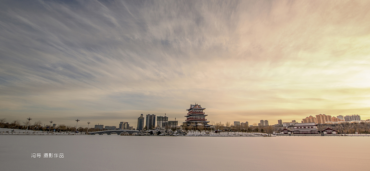 陕北榆林美景-冬日里的榆溪公园（图ZMjMzNTcwNTE2） - 风光摄影 - 站酷设计师冯导设计号原创素材 - 站酷ZCOOL