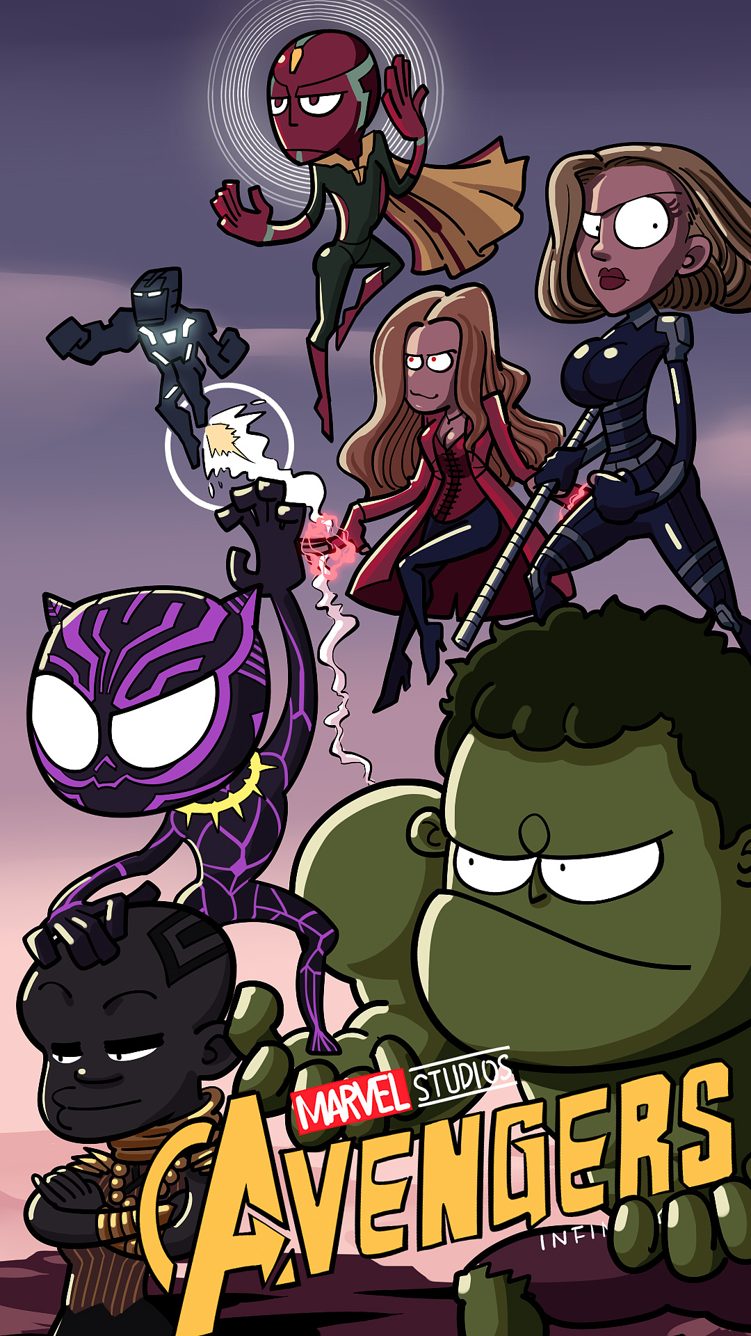 复联三插画|插画|新锐潮流插画|笑摩歌 - 原创作品 - 站酷 (zcool)