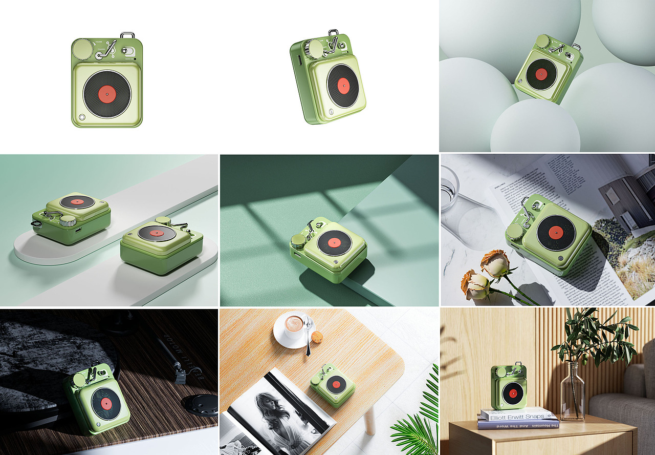 两款音箱渲染。场景加单品！渐入佳境，继续努力（图ZMjk0OTIwMTQw） - 产品 - 站酷设计师鳄梨撒撒原创素材 - 站酷ZCOOL