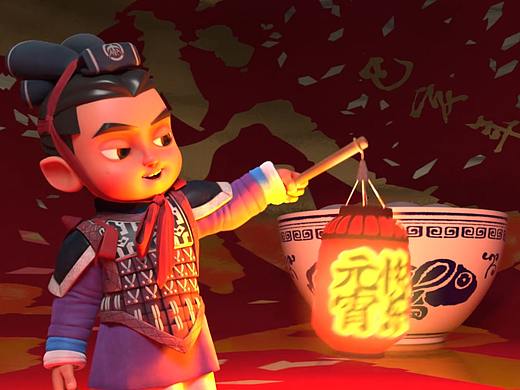 秦风小子元宵节动画!