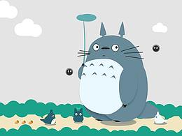 龍貓二維碼設計