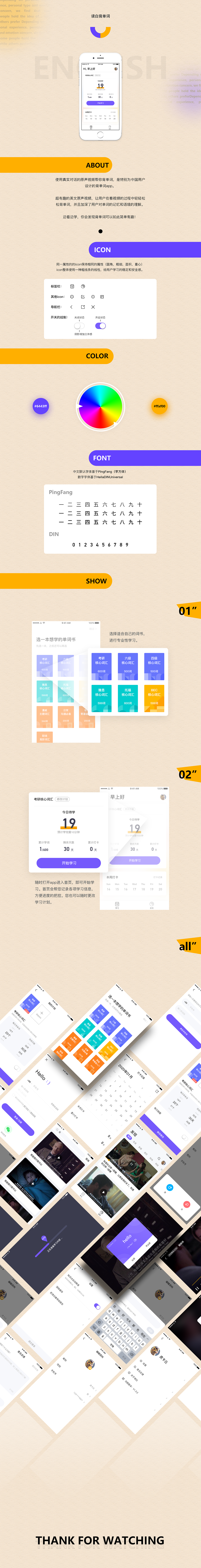 读白背单词 APP（图ZMTc2NzE0MTUy） - APP界面 - 站酷设计师WiTHBY原创素材 - 站酷ZCOOL