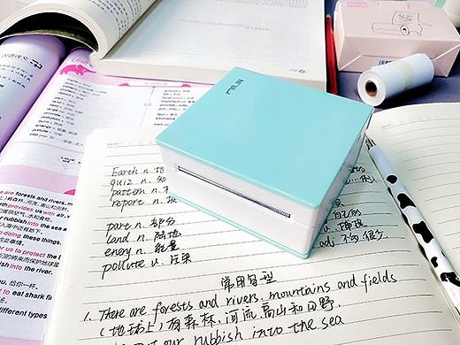 印先森迷你口袋打印机清新绿产品宣传图集