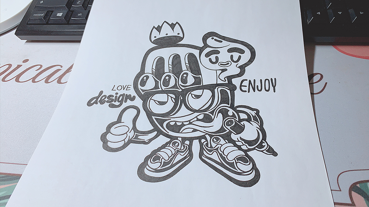 『字母小怪物』手绘稿合辑（图ZMTYzMTE3NDI0） - 创作习作 - 站酷设计师LOKLIAO丶樂原创素材 - 站酷ZCOOL