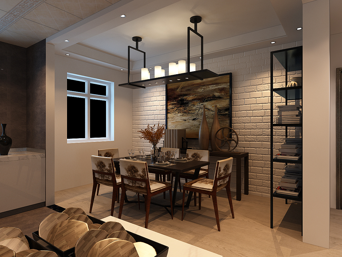 盘锦楚航装饰《康桥N区天玺城》120平loft风格装修案例