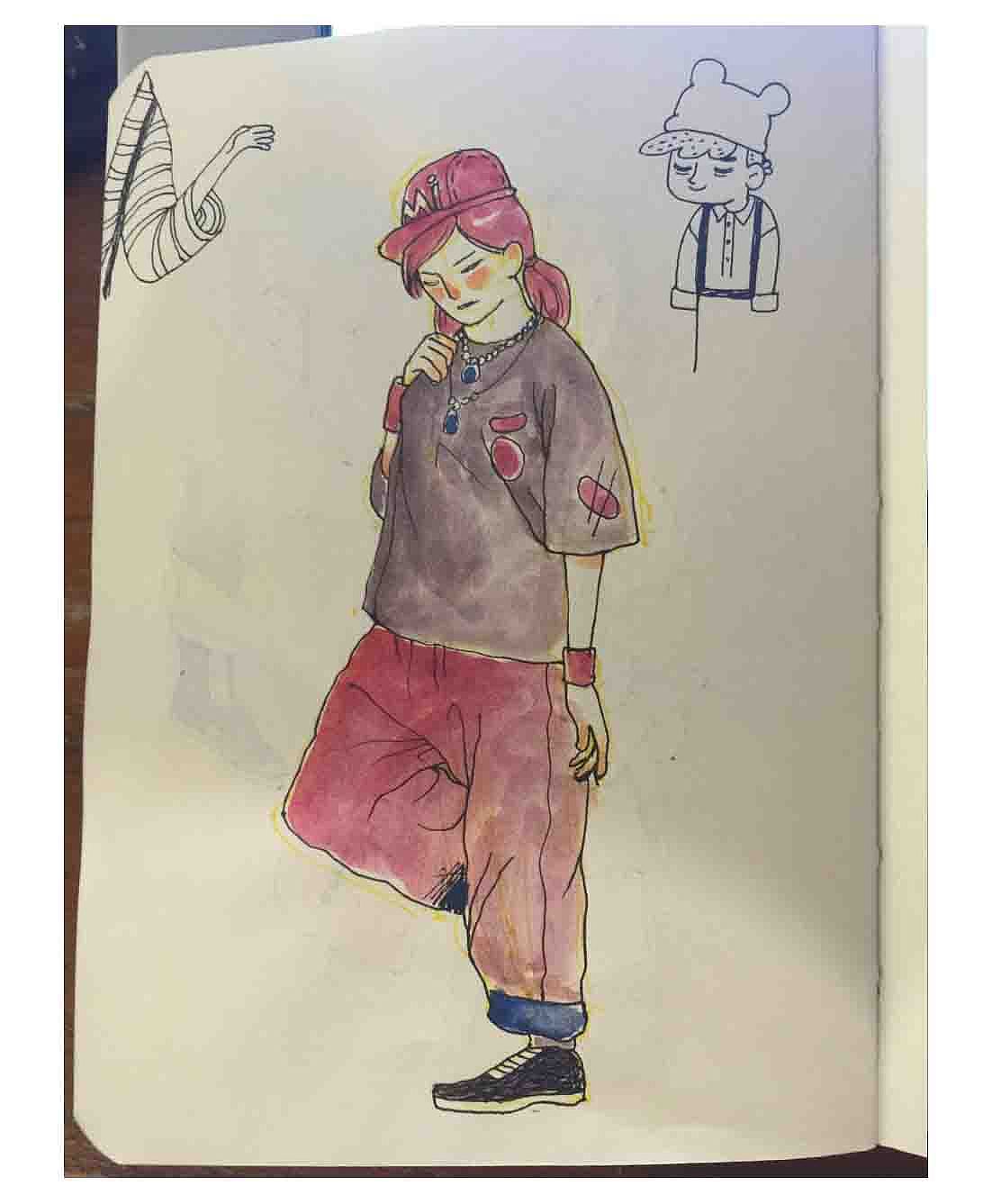 最近速写练习（图ZNTM2Njk4OTY=） - 新锐潮流插画 - 站酷设计师培培Li原创素材 - 站酷ZCOOL