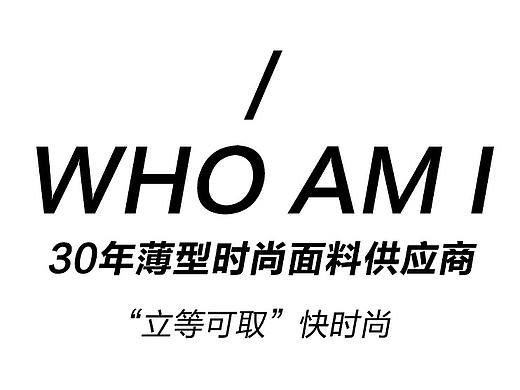 《WHO AM I》纺织面料媒体公众号长图内容 