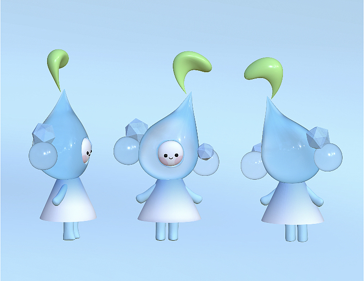 容小滴ip形象｜吉祥物设计[billd飞吻]（初次尝试