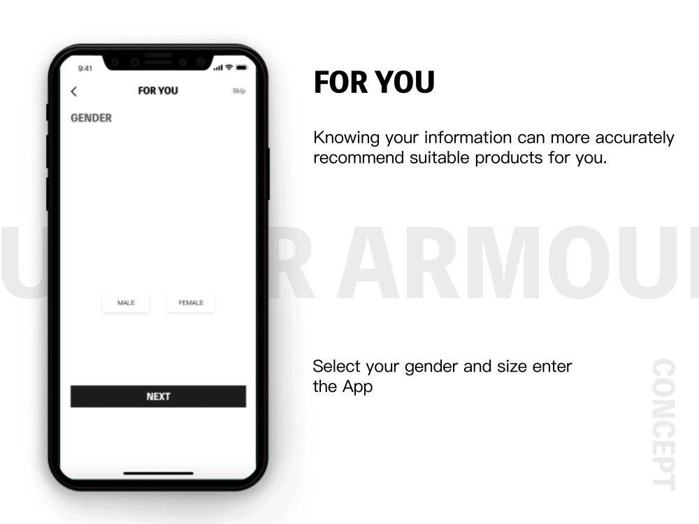 UNDER ARMOUR CONCEPT REDESIGN（图ZMTIyNDMzOTMy） - APP界面 - 站酷设计师Gordon7238原创素材 - 站酷ZCOOL