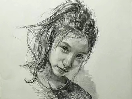 女性素描头像_素材网站_图片免费下载-zcool站酷