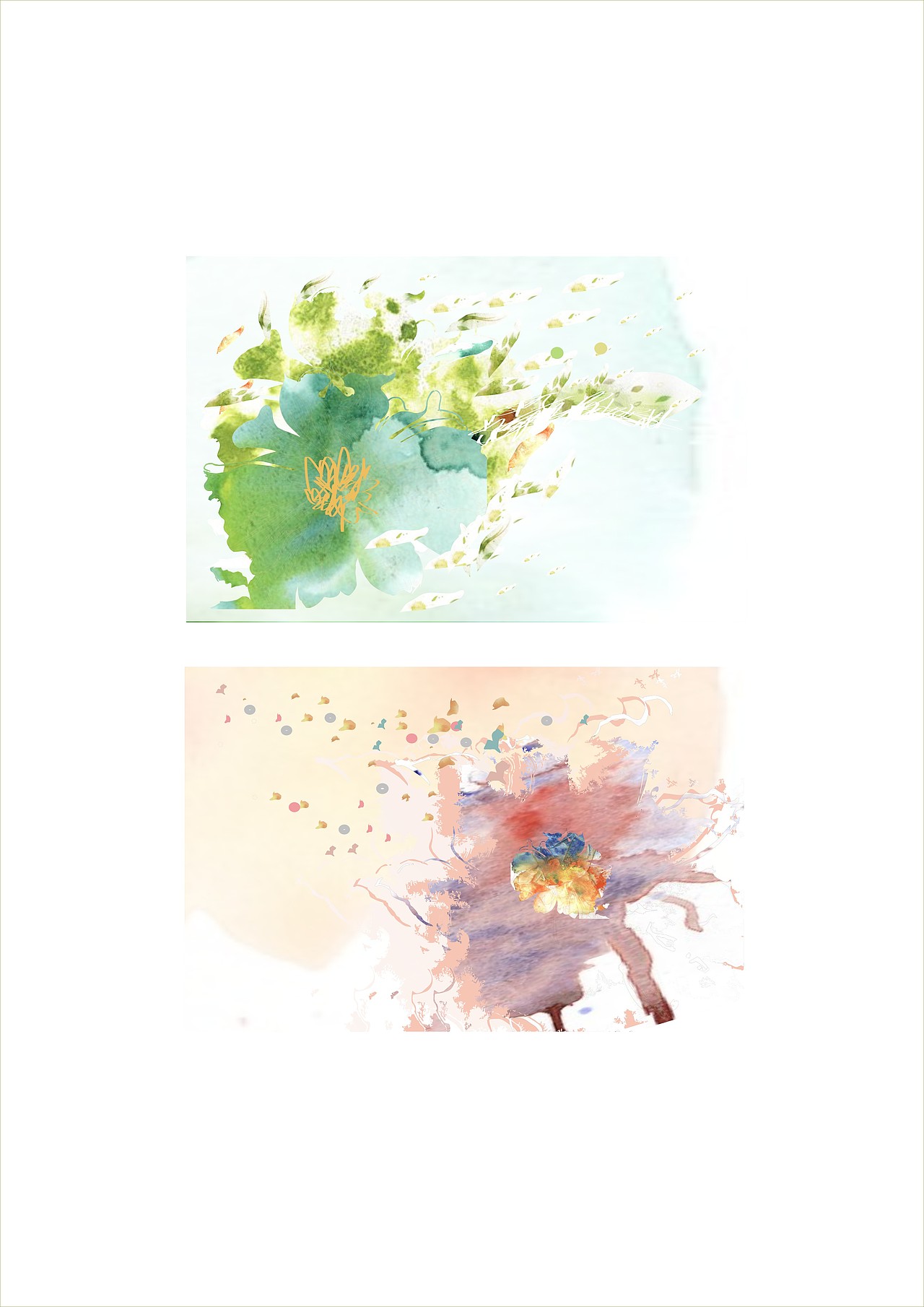 花卉插画（图ZNzI1MzEzODA=） - 图案 - 站酷设计师ohno_lee原创素材 - 站酷ZCOOL