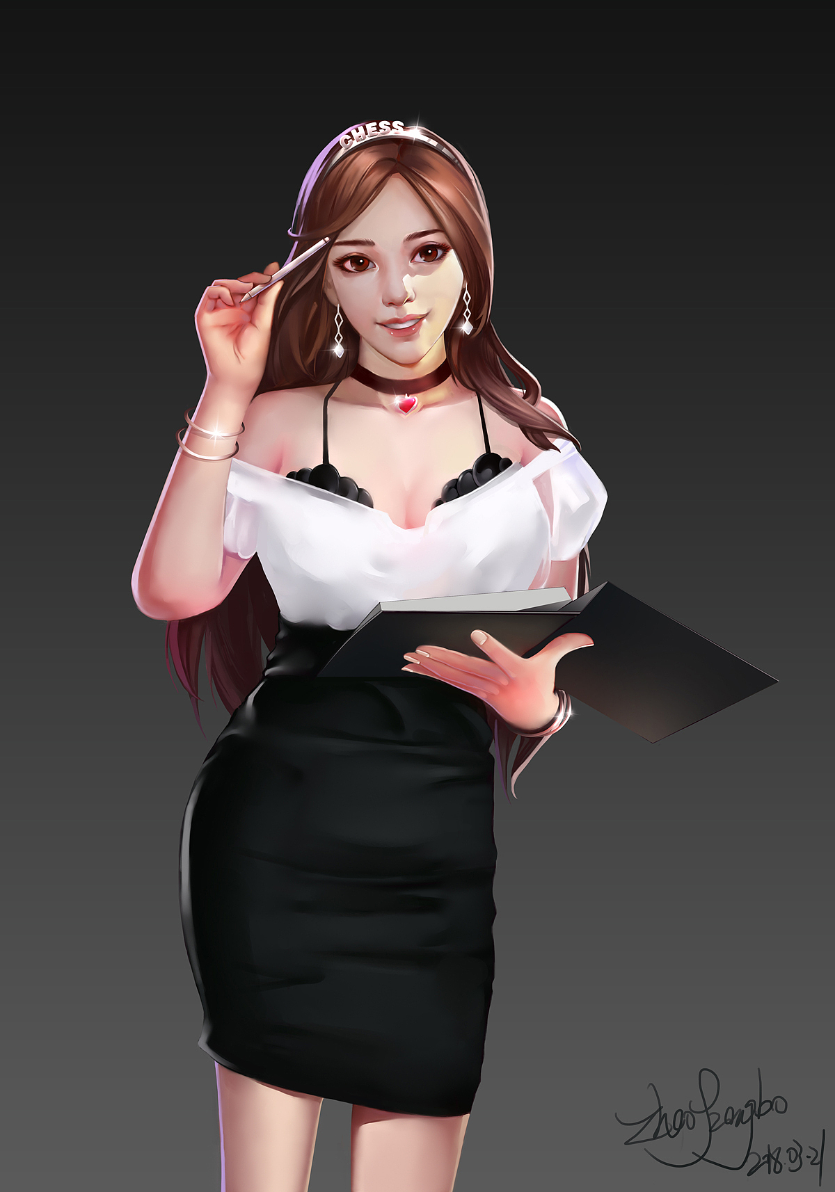 棋牌荷官一个（图ZMTA4Nzk0ODY4） - 商业插画 - 站酷设计师心越xinyue原创素材 - 站酷ZCOOL