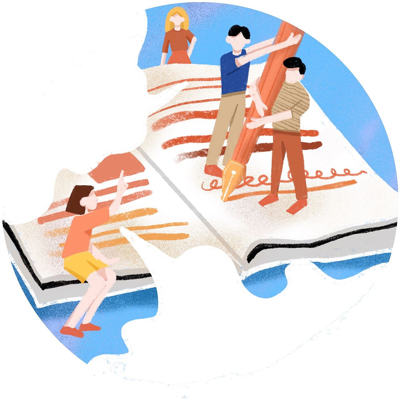 插画创作//关于记者（图ZMjYxMDc2MzY4） - 创作习作 - 站酷设计师井底一衡原创素材 - 站酷ZCOOL