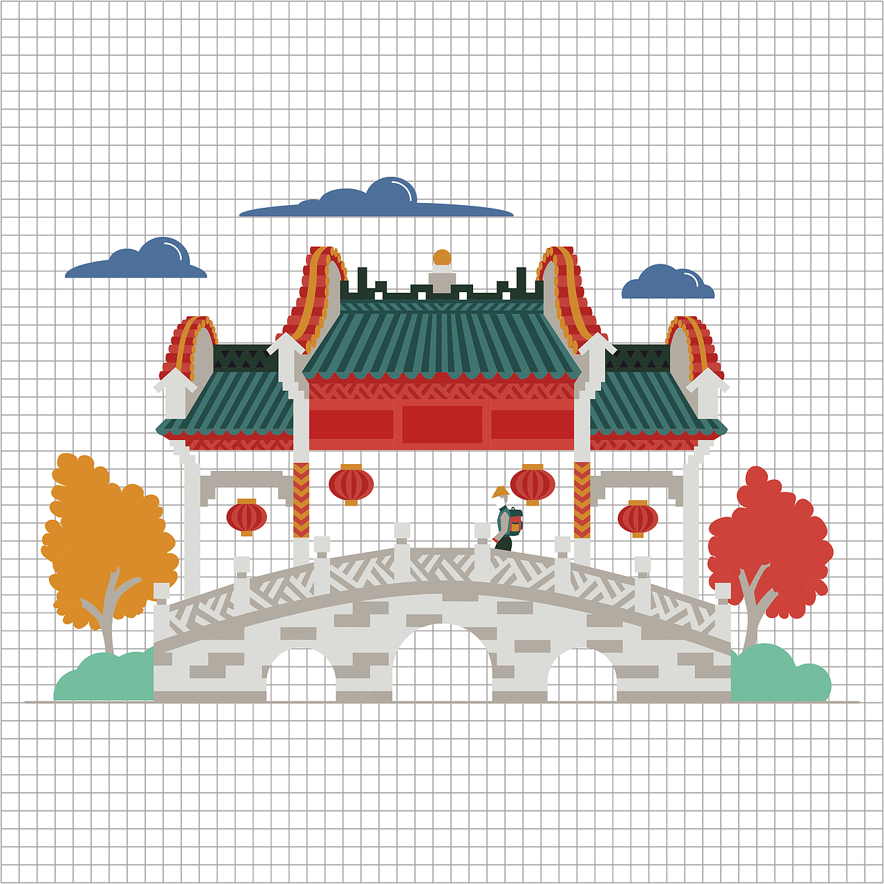 印象佛山——城市形象插画图形设计（图ZMTIxODk1NDEy） - 艺术插画 - 站酷设计师TIHOSIU原创素材 - 站酷ZCOOL