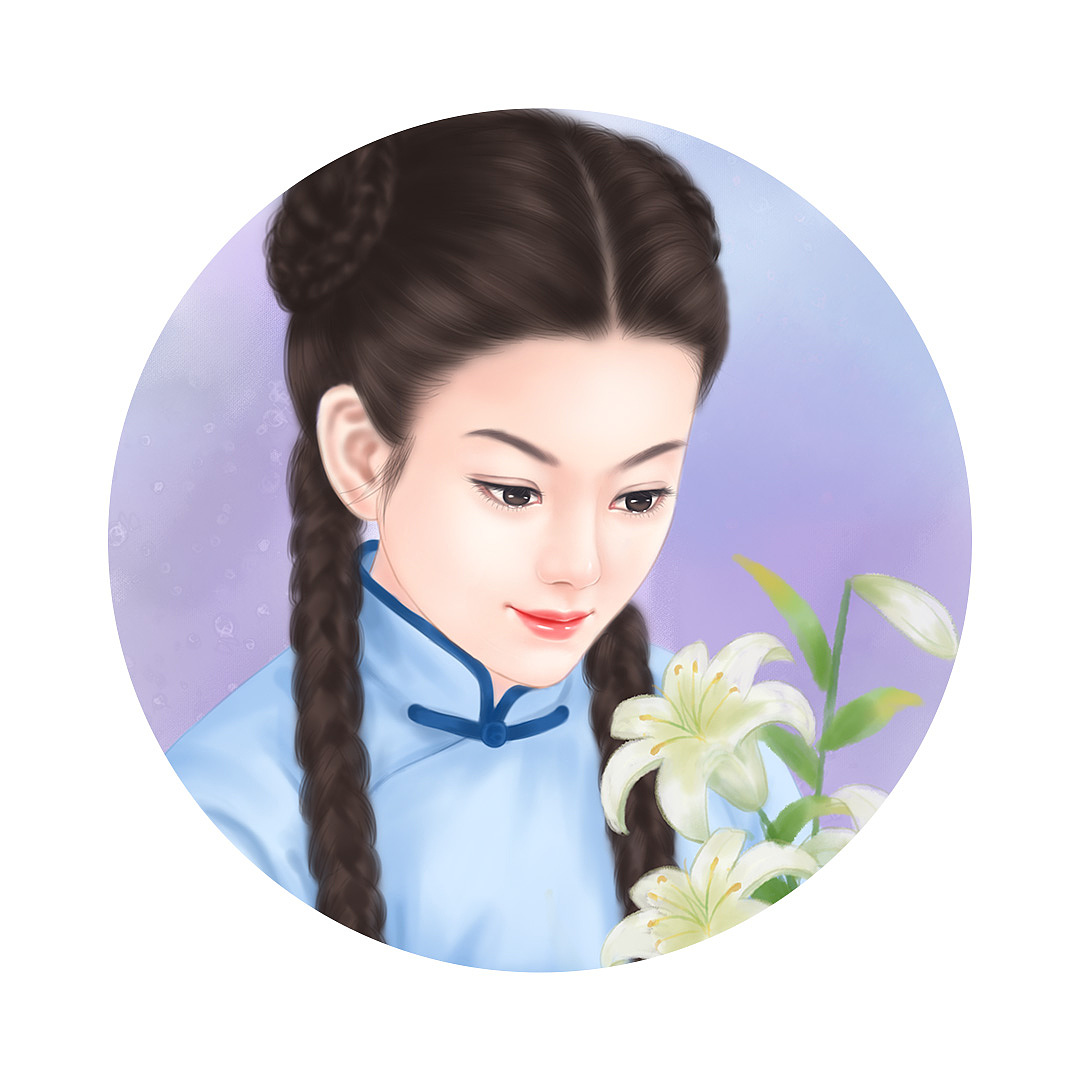 有美一人 清扬婉兮（图ZMjQ5OTM2MDc2） - 创作习作 - 站酷设计师泥巴drawing原创素材 - 站酷ZCOOL