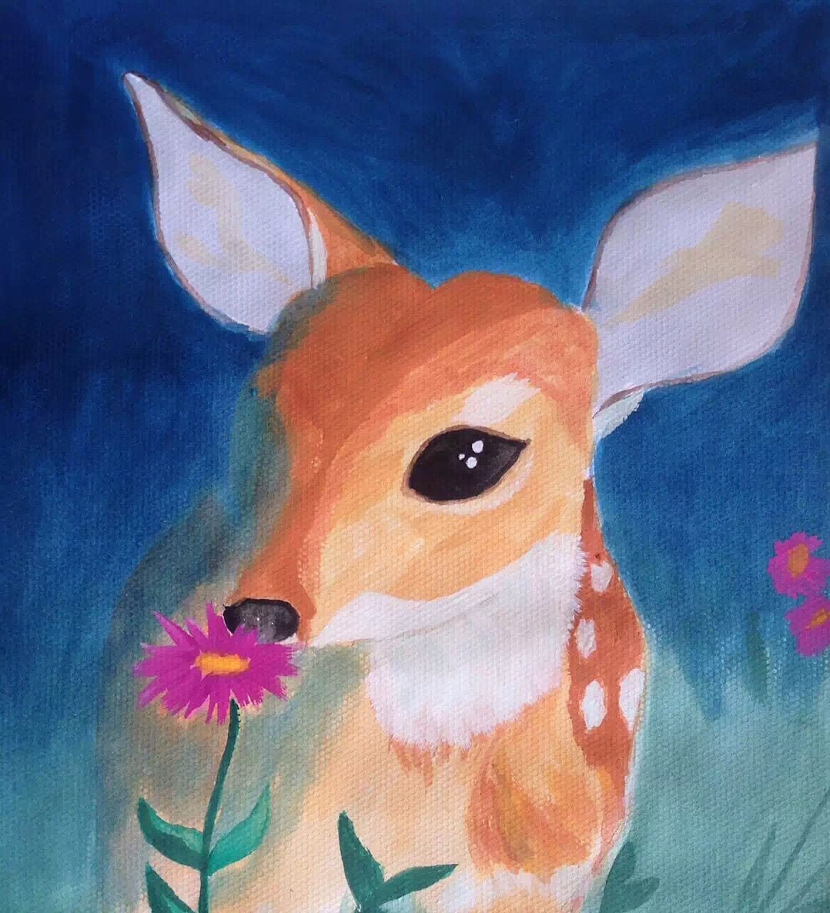 灵鹿|插画|创作习作|胖猫二俏_原创作品-站酷zcool