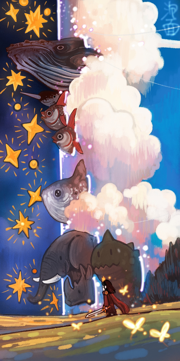 小公主的大冒险（图ZMzUyNTczMjQ0） - 绘画 - 站酷设计师还是一碗泡面原创素材 - 站酷ZCOOL