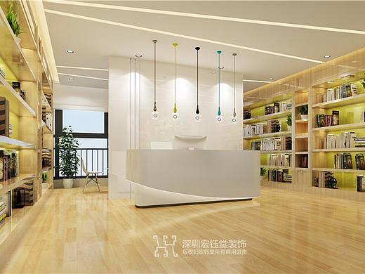 郑州现代时尚风儿童艺术培训机构装修设计方案