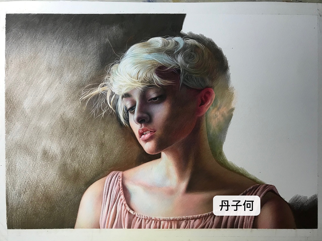 彩铅人物-《自在》(内附过程视频)