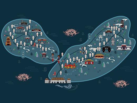 丰都手绘地图