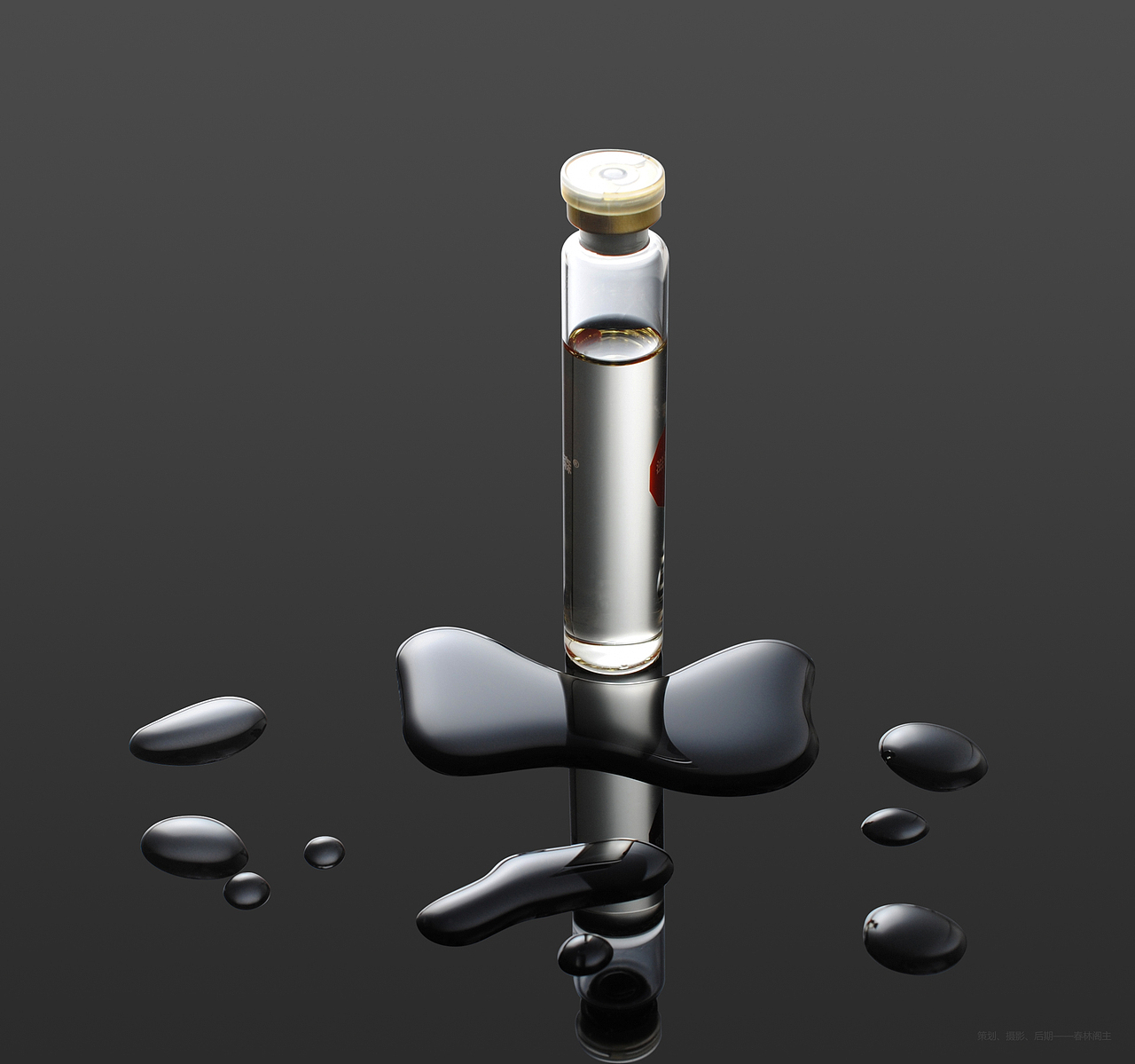 深圳康普森品牌美容院产品摄影-透明玻璃瓶拍摄CORPSON