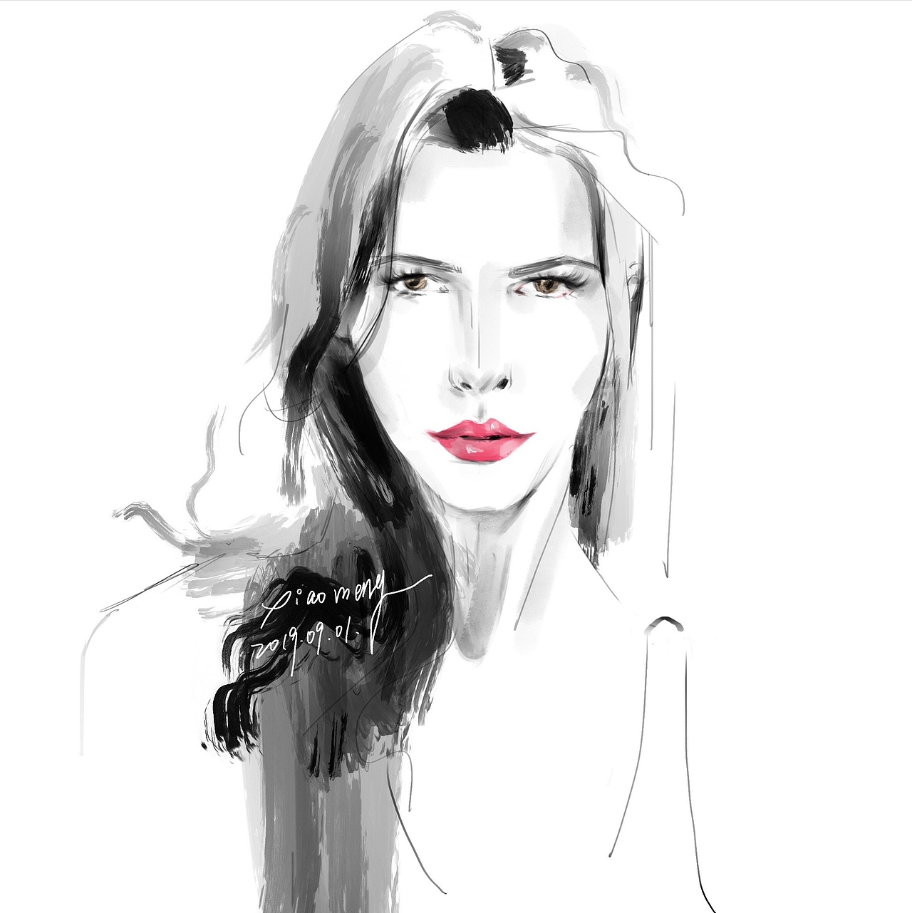 9月份的几张女生插画（图ZMTc3NjAyNTY0） - 新锐潮流插画 - 站酷设计师霓虹赶路人原创素材 - 站酷ZCOOL