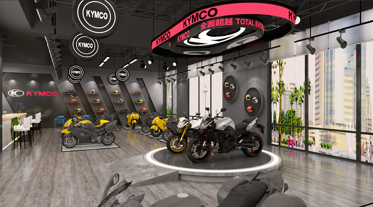 摩托车展厅|三维|场景|威鹏设计 - 原创作品 - 站酷 (zcool)
