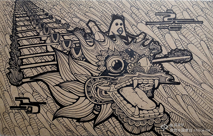 明信片节气插画（图ZNTQ0NTU2MDg=） - 商业插画 - 站酷设计师阳光煮雨原创素材 - 站酷ZCOOL