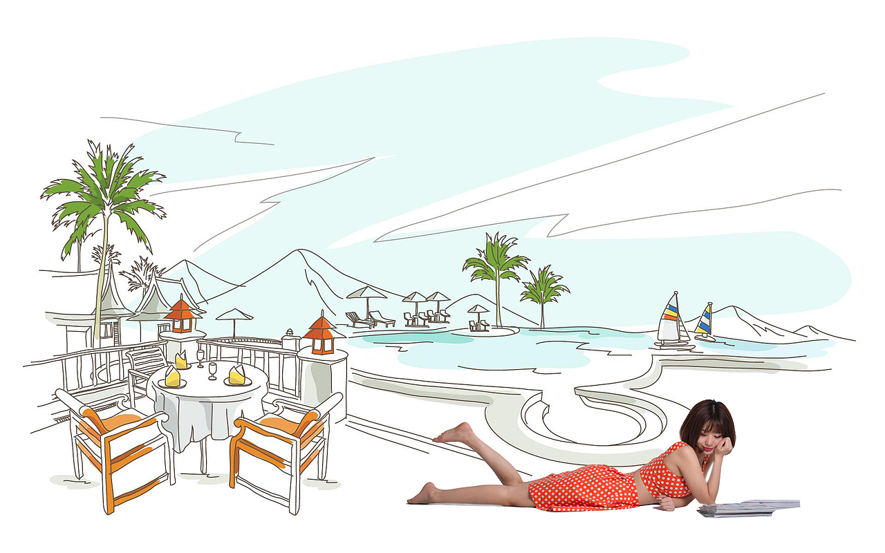 簡筆畫《世界那么大，我想去看看》（圖ZMzI2MDI0MDA=） - 人像攝影 - 站酷設(shè)計師hubo1028原創(chuàng)素材 - 站酷ZCOOL