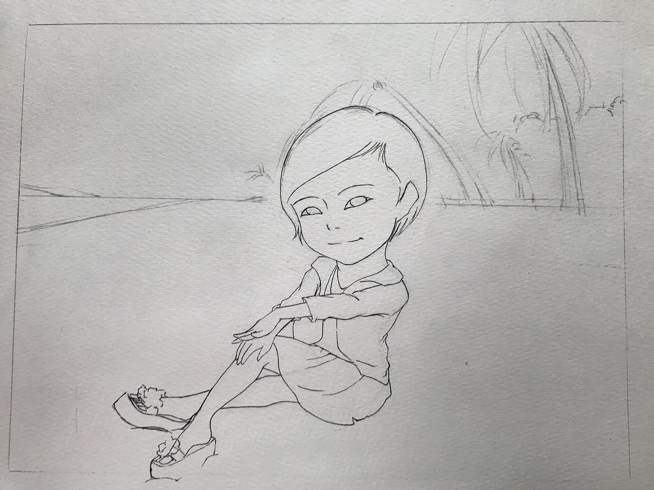 马克笔手绘肖像