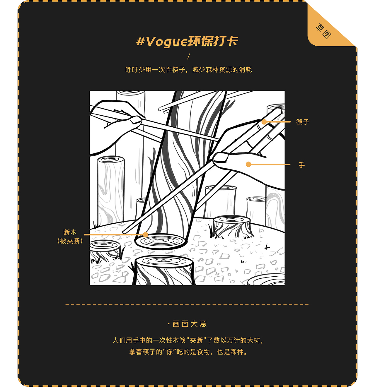 #地球守卫者#｜VOGUE环保打卡（图ZMjI0NzIyNjky） - 商业插画 - 站酷设计师刘阿泥原创素材 - 站酷ZCOOL