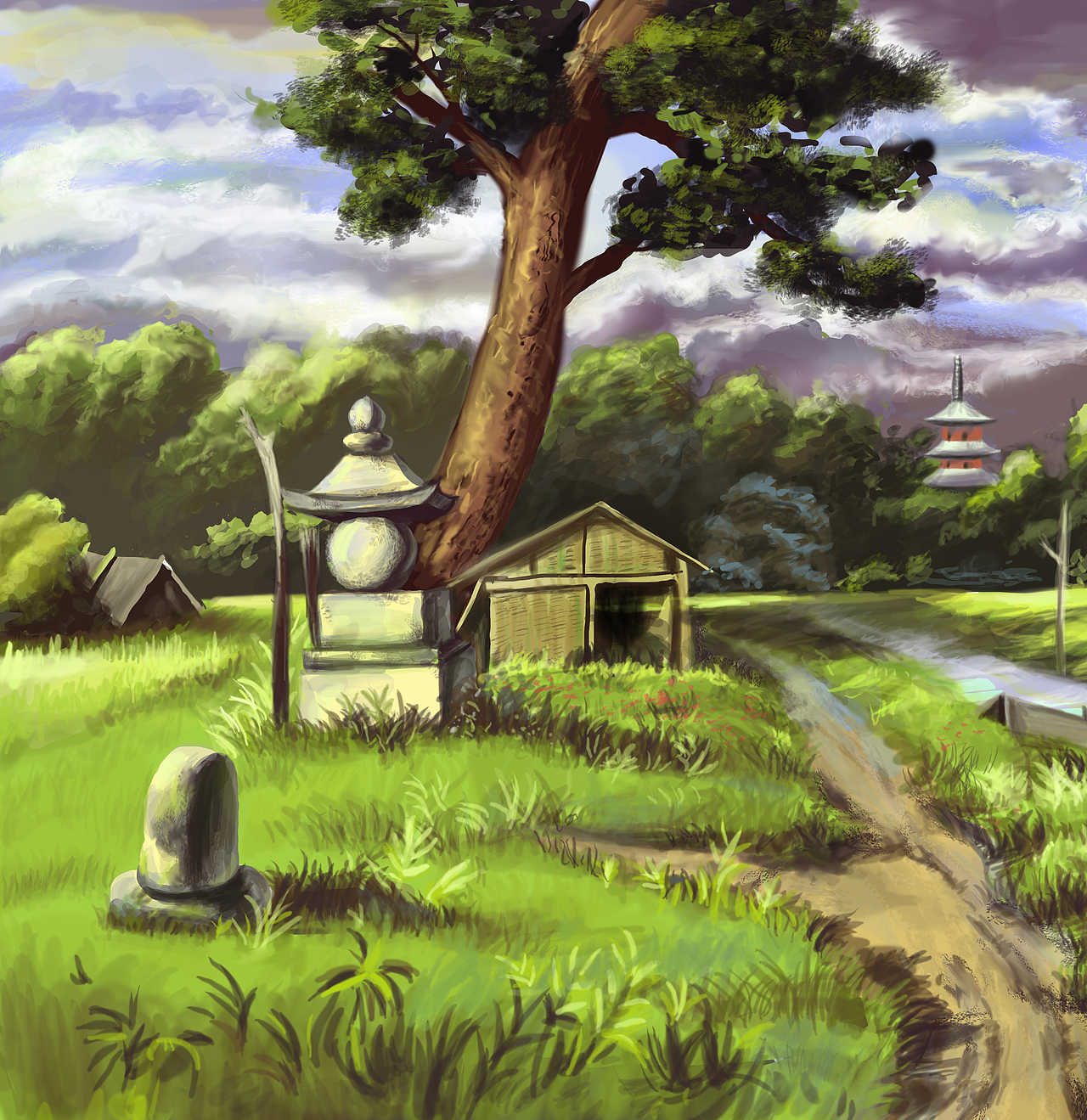 场景临摹练习（图ZOTY3ODk4OA==） - 创作习作 - 站酷设计师chxjiao原创素材 - 站酷ZCOOL