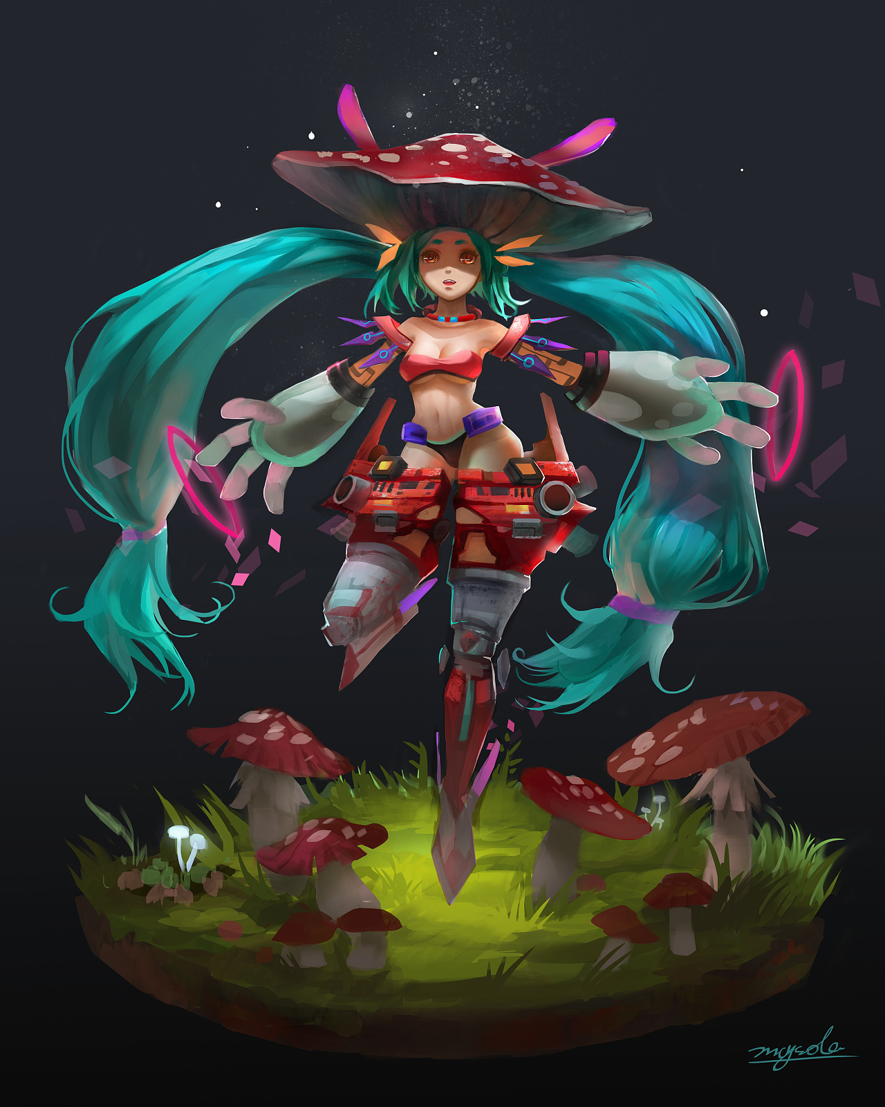 蘑菇妖精 角色原画