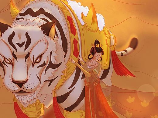 大漠白虎 日常练习（个人主页-ZNDQyODUyNjg=） - 创作习作 - 站酷设计师栗莉辛苦原创素材 - 站酷ZCOOL