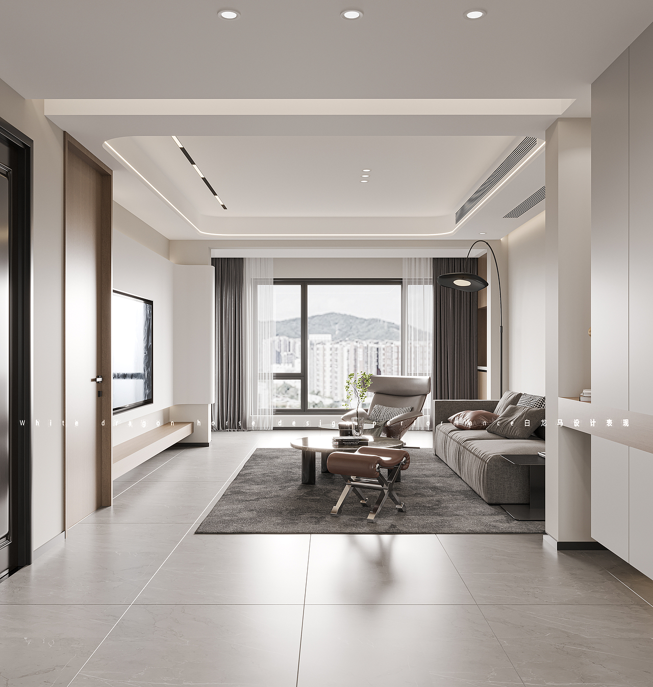 现代-白龙马效果图