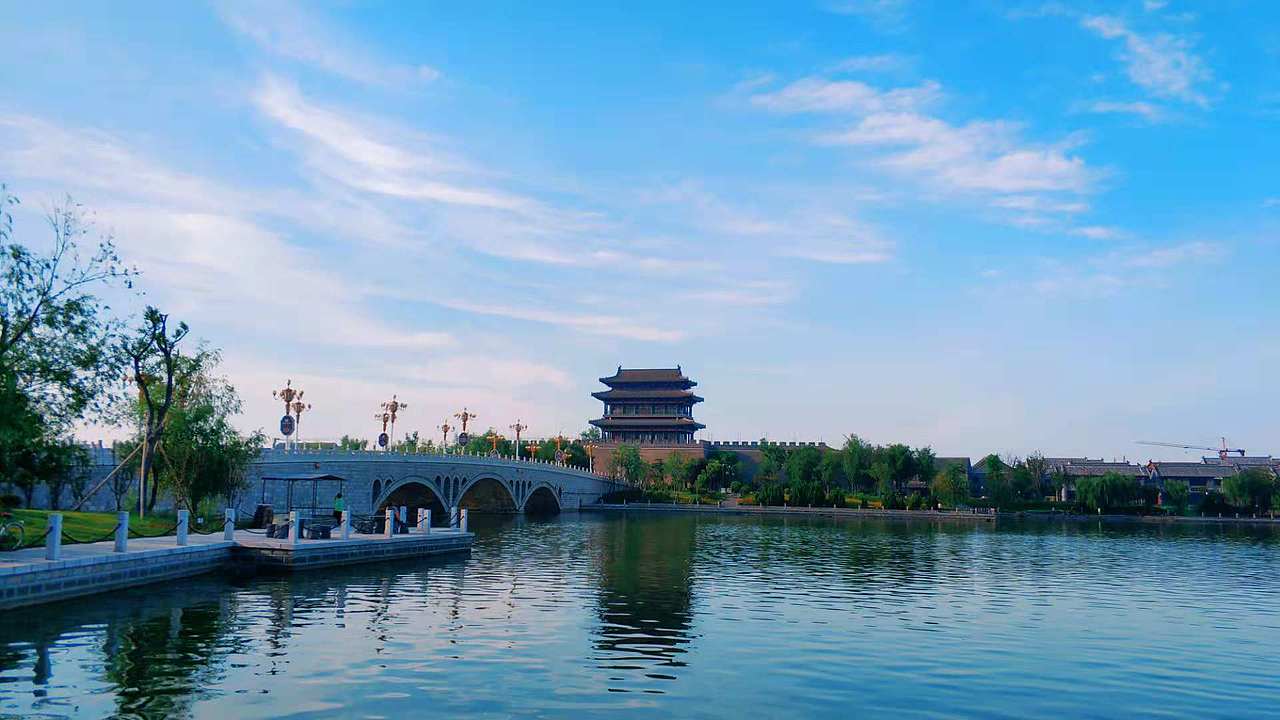 聊城 环城湖风光