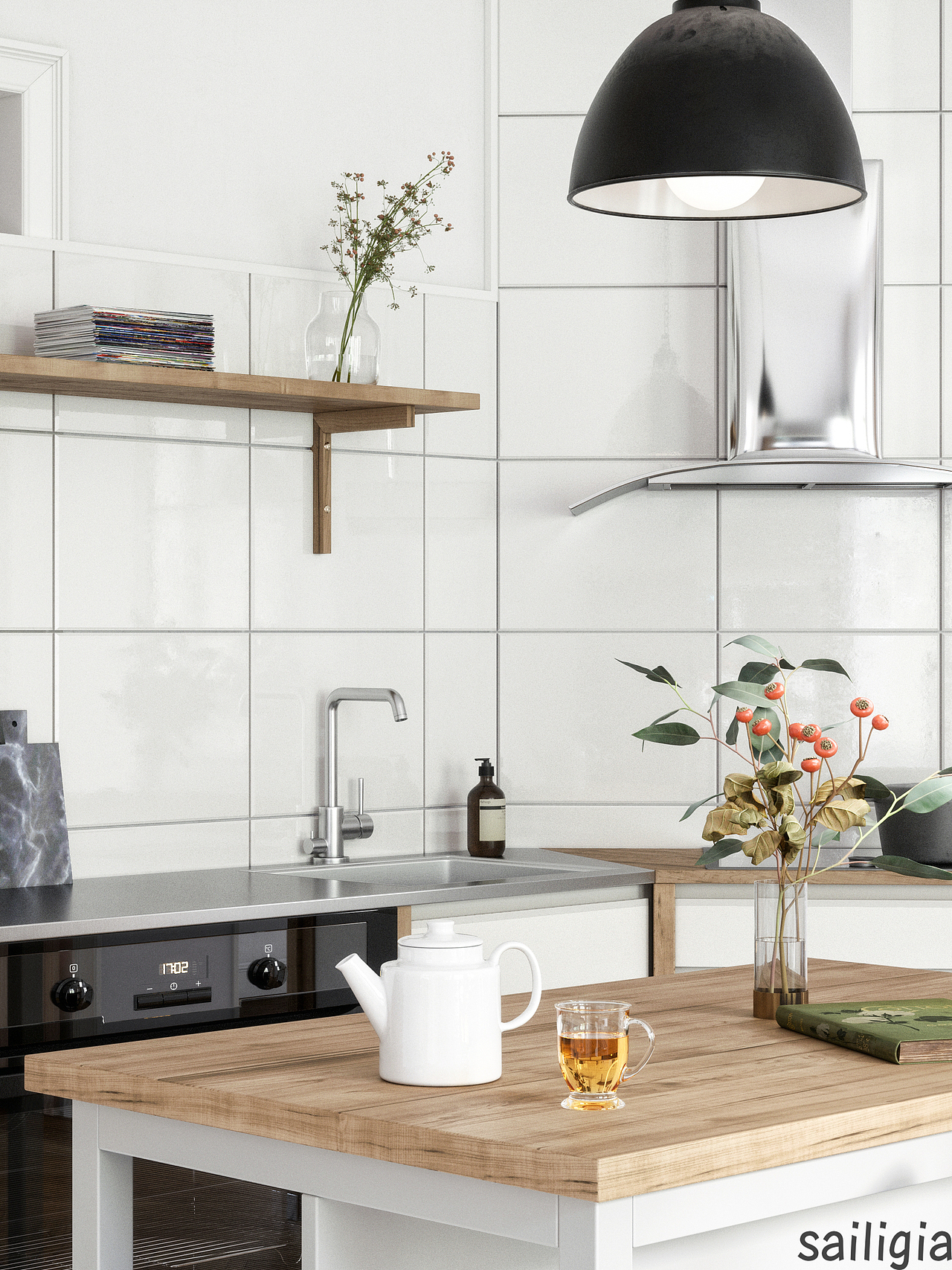 北欧厨房（图ZMTQ1OTg0NTU2） - 家装设计 - 站酷设计师Sailigia原创素材 - 站酷ZCOOL