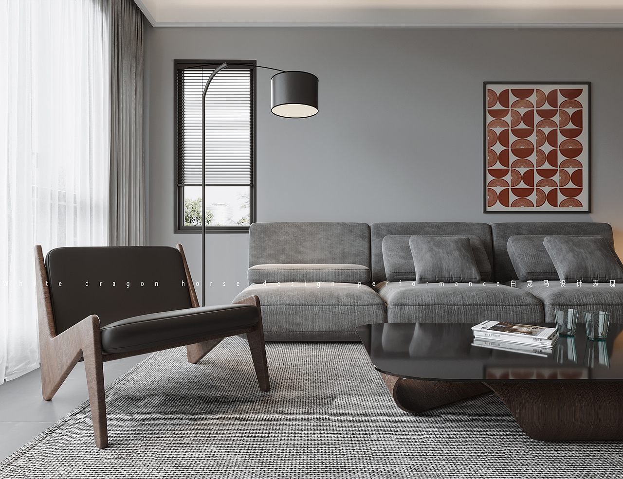 现代黑白灰||CR写实（图ZMjgxNDYyMTQw） - 家装设计 - 站酷设计师bingkele原创素材 - 站酷ZCOOL