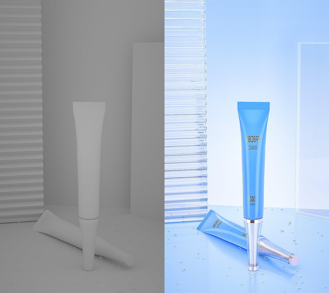 C4D化妆品练习（图ZMjkzNTc3MDE2） - 产品 - 站酷设计师骑自行车回家原创素材 - 站酷ZCOOL