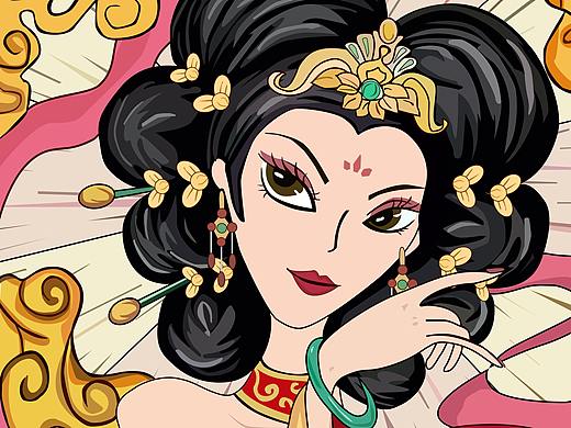 妲己插画（个人主页-ZNTM0NjQ5NjQ=） - 其他平面 - 站酷设计师驫哥原创素材 - 站酷ZCOOL