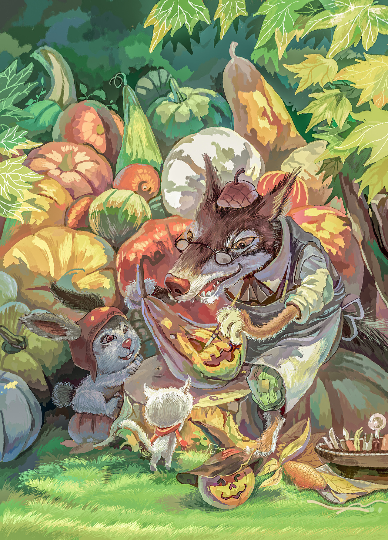 大灰狼和小白兔