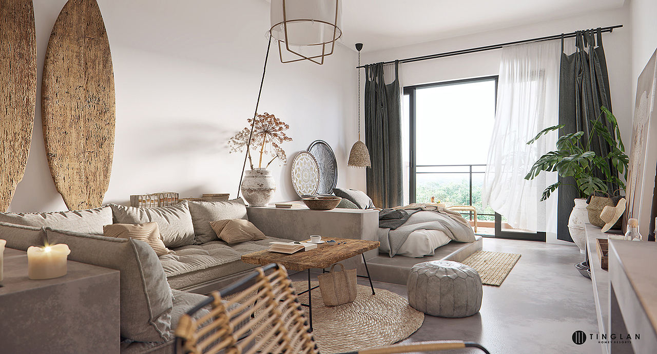 安然若宿---汀澜度假公寓（图ZMTA2OTE4MzMy） - 家装设计 - 站酷设计师一僧原创素材 - 站酷ZCOOL