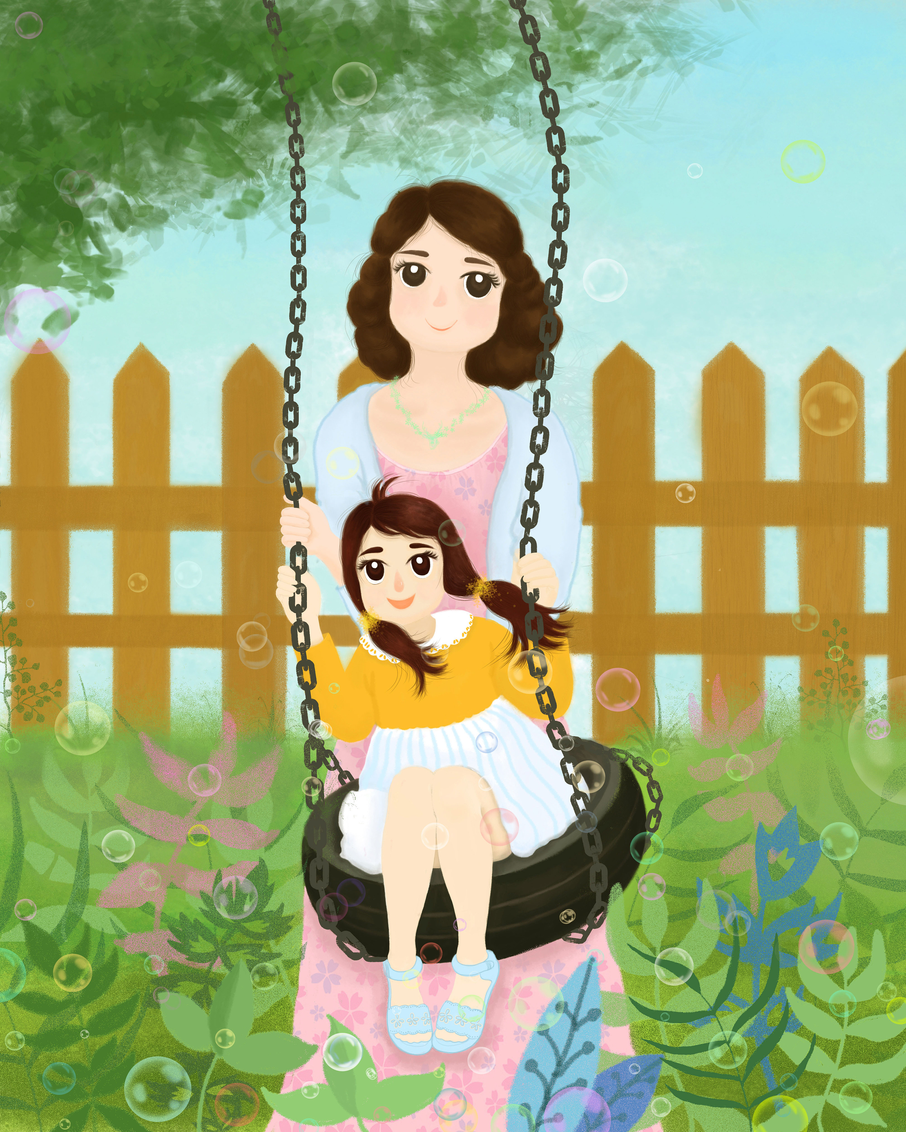 母亲节|插画|商业插画|747605935 - 原创作品 - 站酷 (zcool)