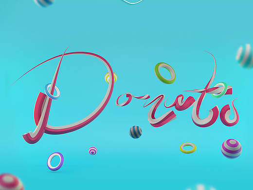 C4D-样条练习（个人主页-ZMTcxMjc3Njg=） - 图案 - 站酷设计师草莓甜甜圈原创素材 - 站酷ZCOOL