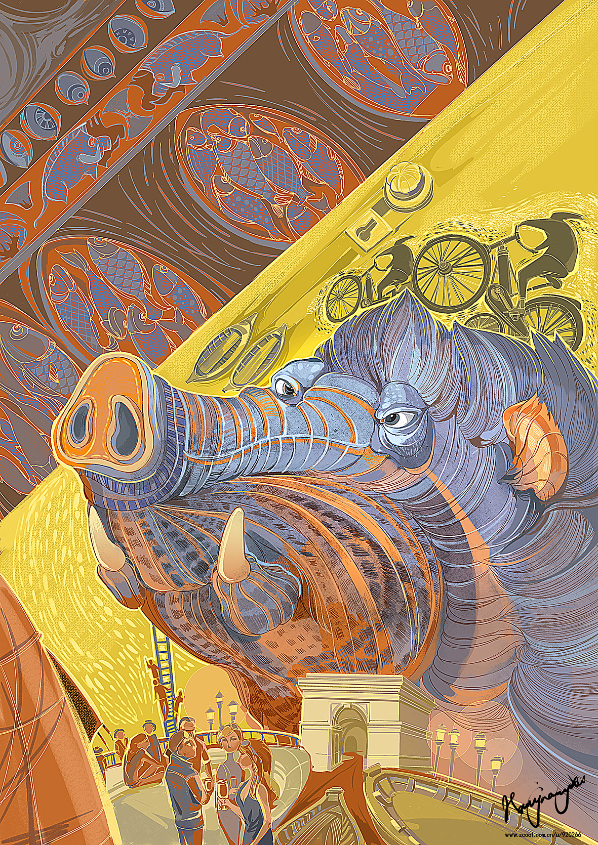获全球插画奖的商业插画【十二生肖】(图ZMTA0ODE3MDA0) - 商业插画 - 站酷设计师寒江雪的插画原创素材 - 站酷ZCOOL
