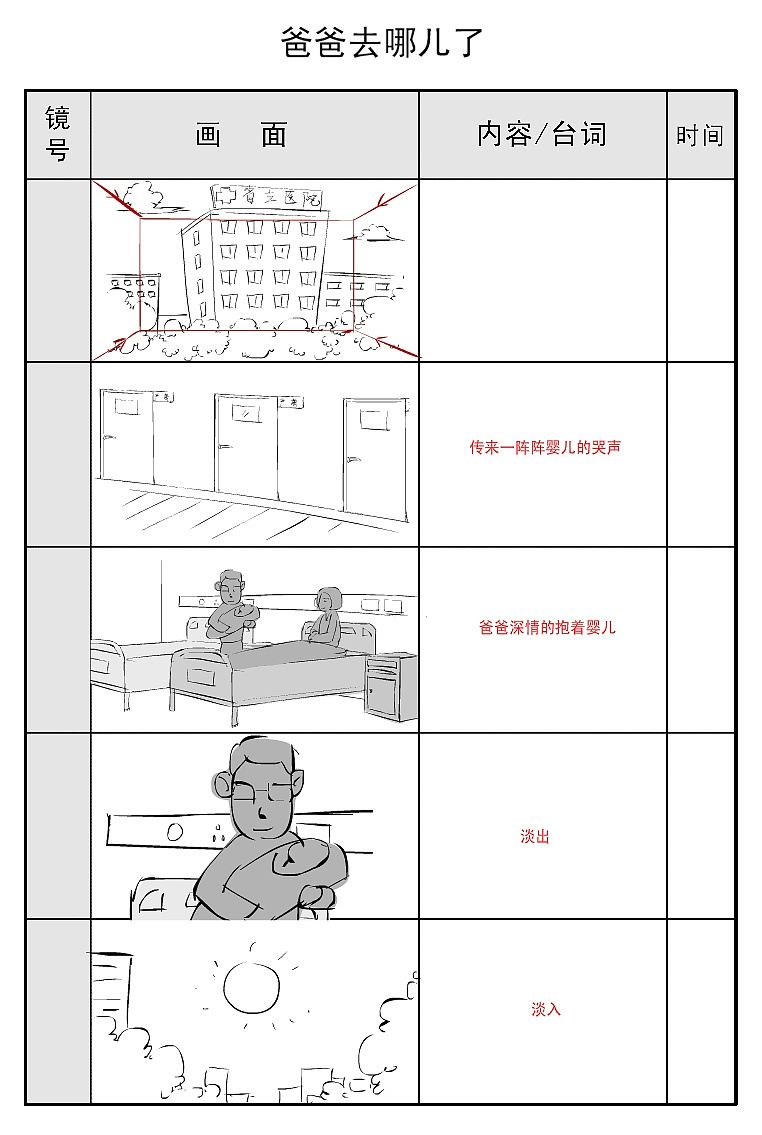 flash动画分镜设计(爸爸去哪儿了)|动漫|动画片|虎子2015 - 原创作品 