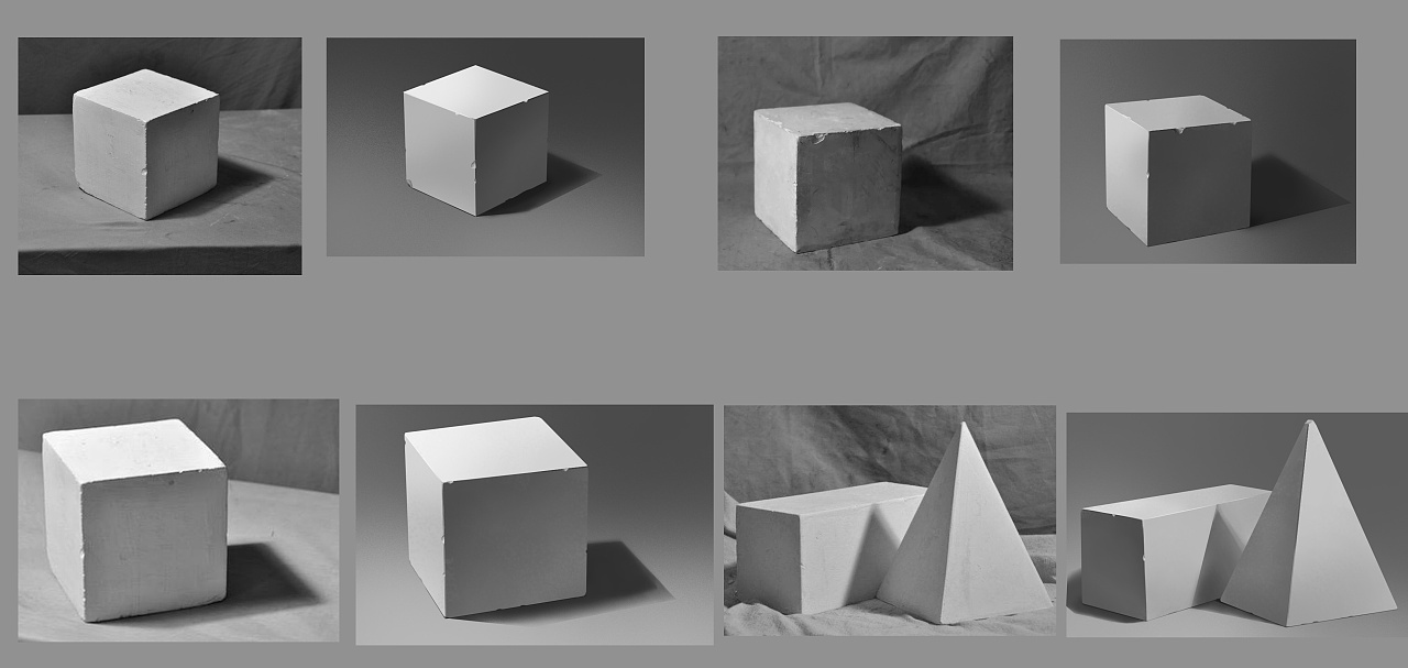 板绘素描几何体写生|插画|创作习作|大响爱画画 - 临摹作品 - 站酷 (z