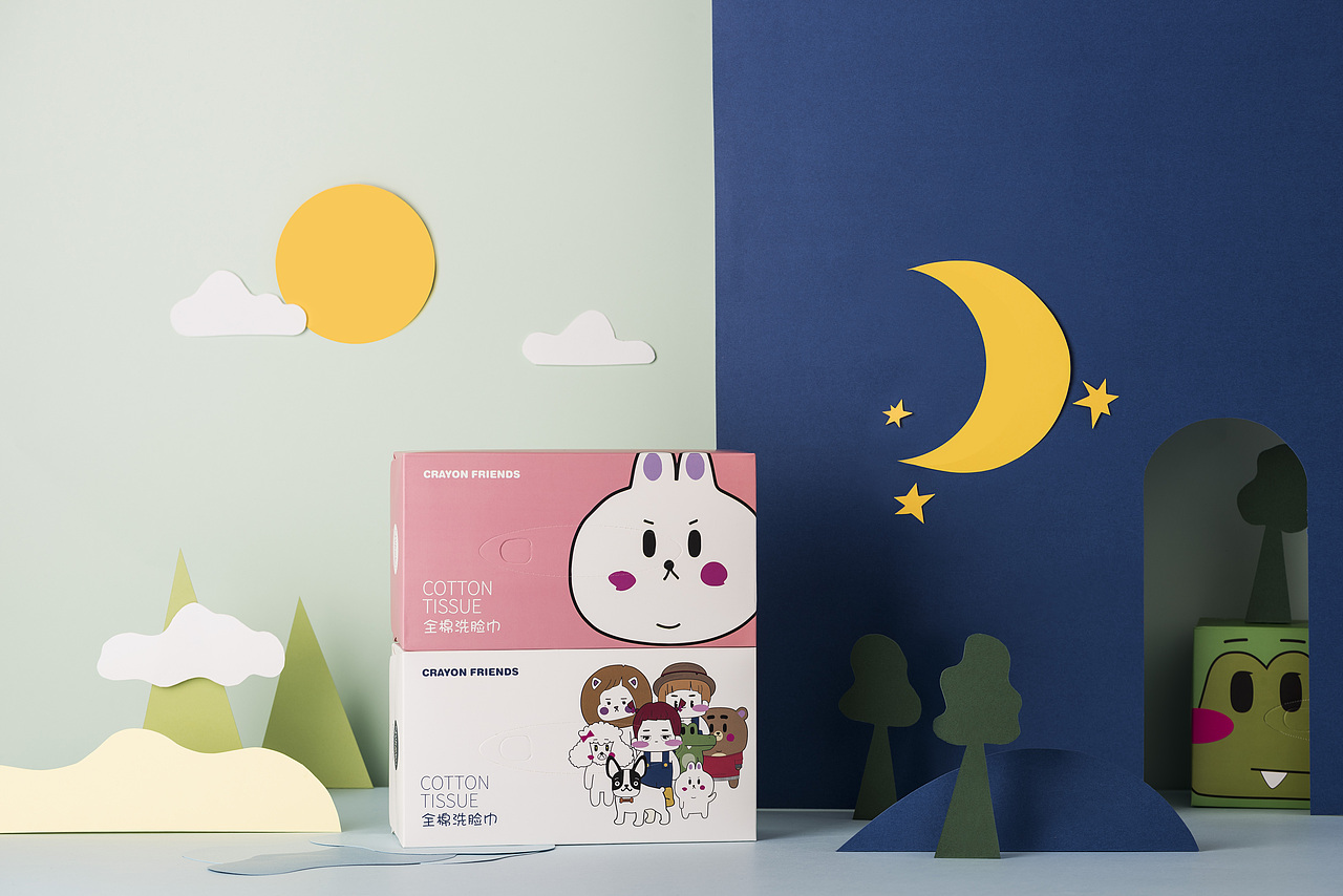 迟到时光全棉洗脸巾平面产品静物摄影